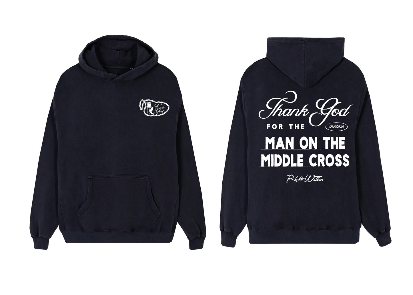 Man on the Middle Cross Hoodie